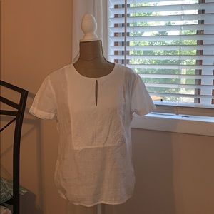 White Old Navy Keyhole Top